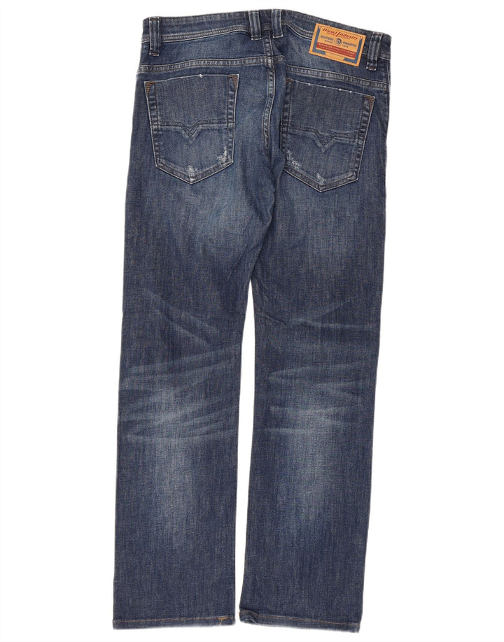 Diesel Uomo Safado Regular Slim Jeans Dritti W30 L30 Cotone Blu
