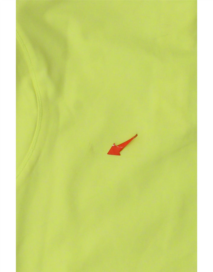 Under Armour Donna Cold Gear Pullover Tuta Top UK 8 Small Giallo