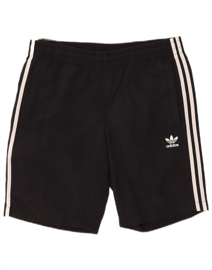 Pantaloncini sportivi da uomo ADIDAS medio nylon nero