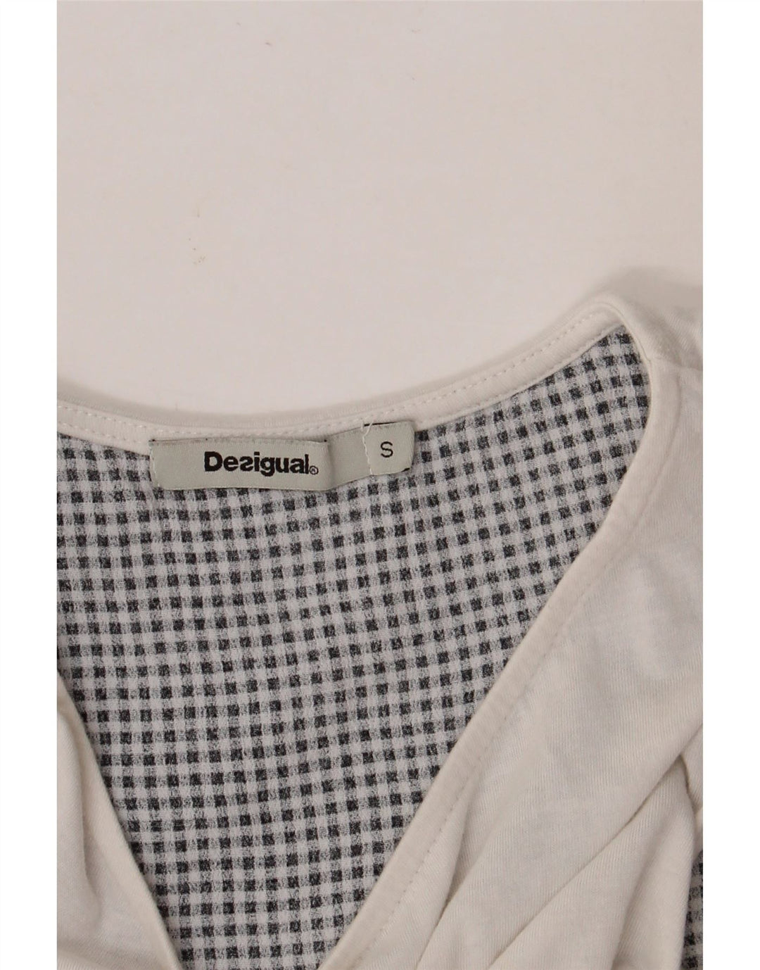 DESIGUAL Camicetta senza maniche da donna Top UK 10 Piccolo bianco floreale