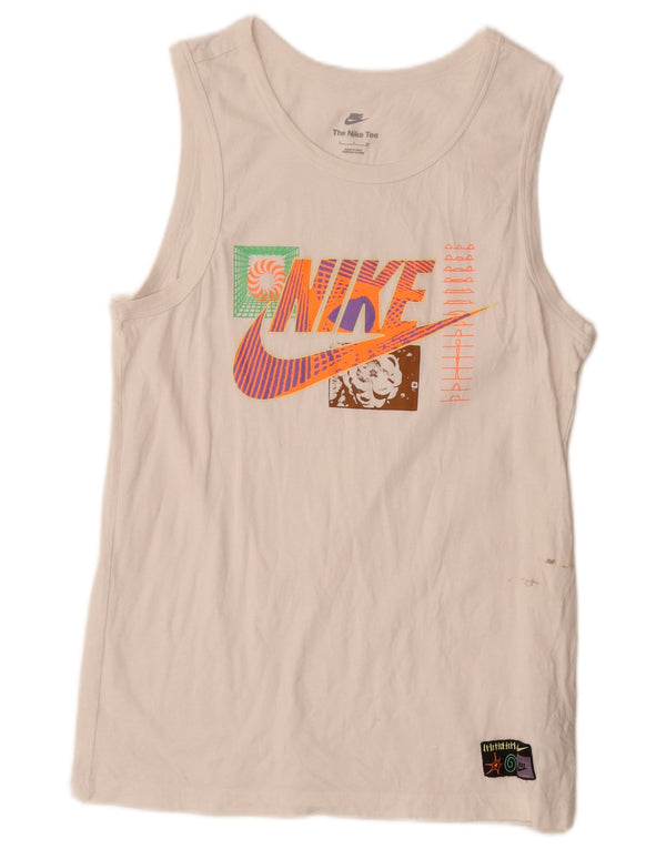 T-shirt grafica da uomo Fila Top Small in cotone bianco
