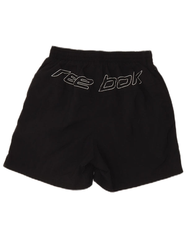 Pantaloncini sportivi grafici da uomo REEBOK XS nylon nero