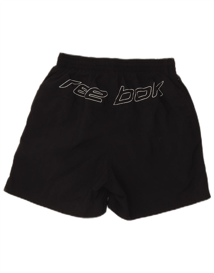 Pantaloncini sportivi grafici da uomo REEBOK XS nylon nero