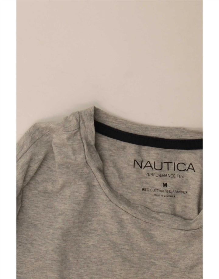Nautica Top da uomo a maniche lunghe in cotone mélange grigio medio