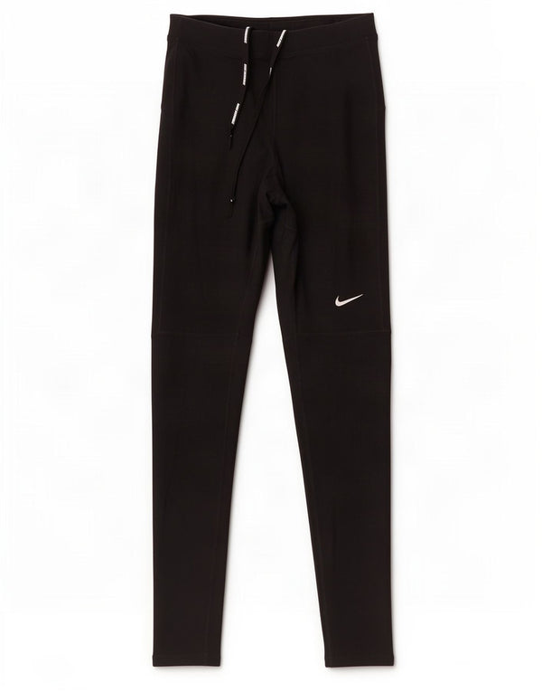 Nike Womens Dri Fit Leggings UK 10 Small Black Polyester