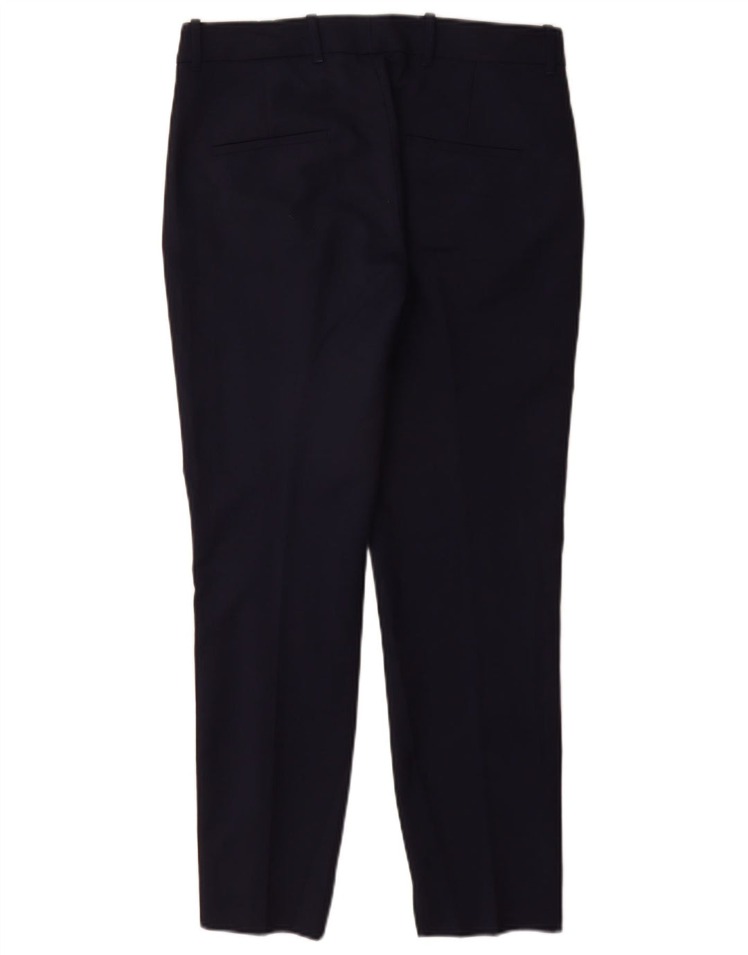 Pantaloni da abito slim da donna Zara medi W28 L29 cotone blu navy