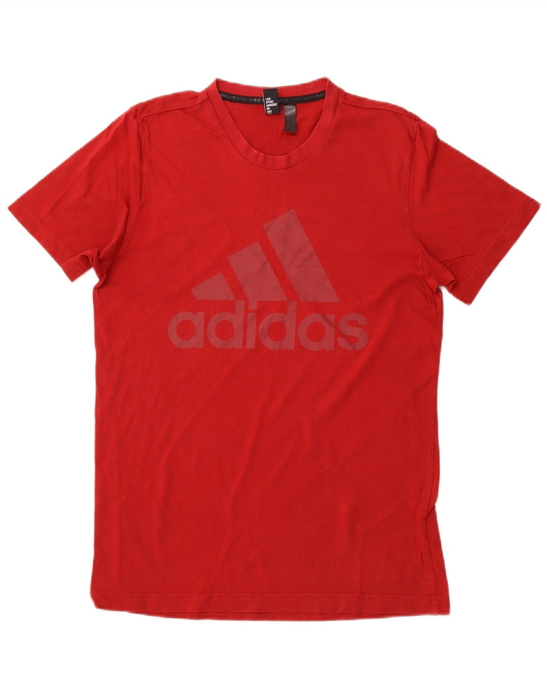 T-shirt grafica da uomo ADIDAS Top rosso medio in cotone