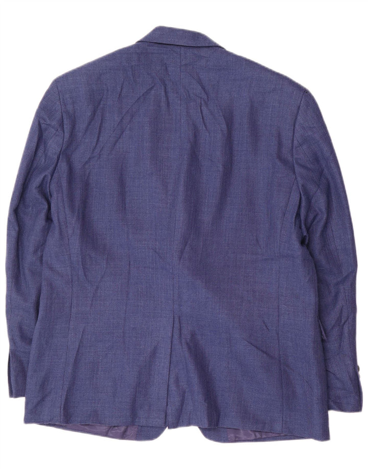 Giacca blazer da uomo a 2 bottoni Ralph Lauren UK 42 XL poliestere blu