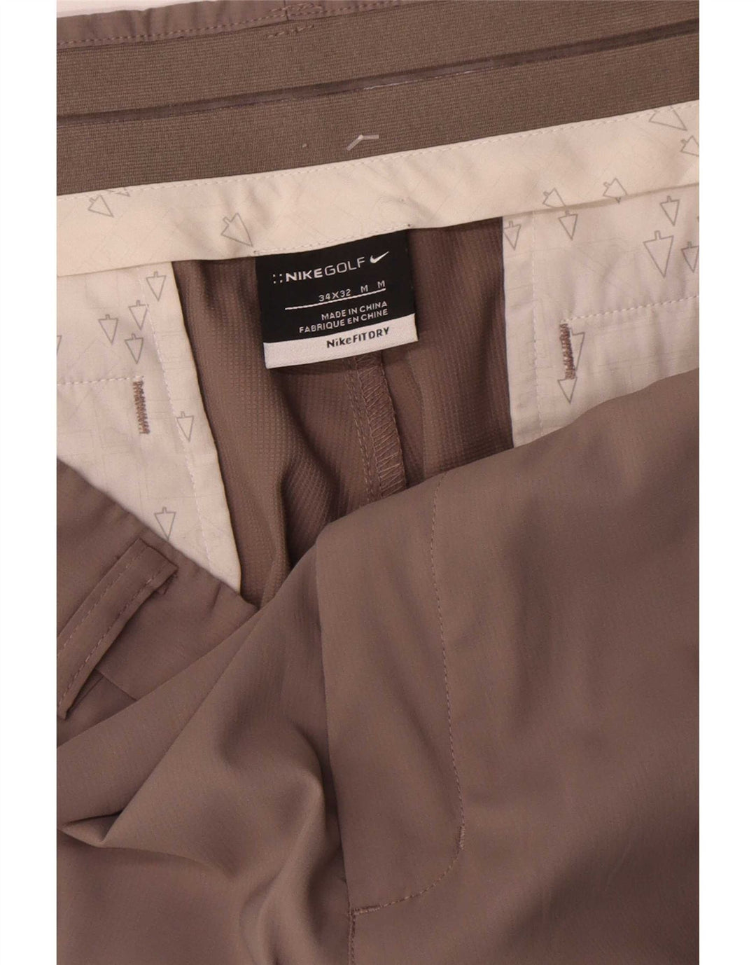 Pantaloni chino dritti Nike Dri Fit da uomo W34 L32 Grigi