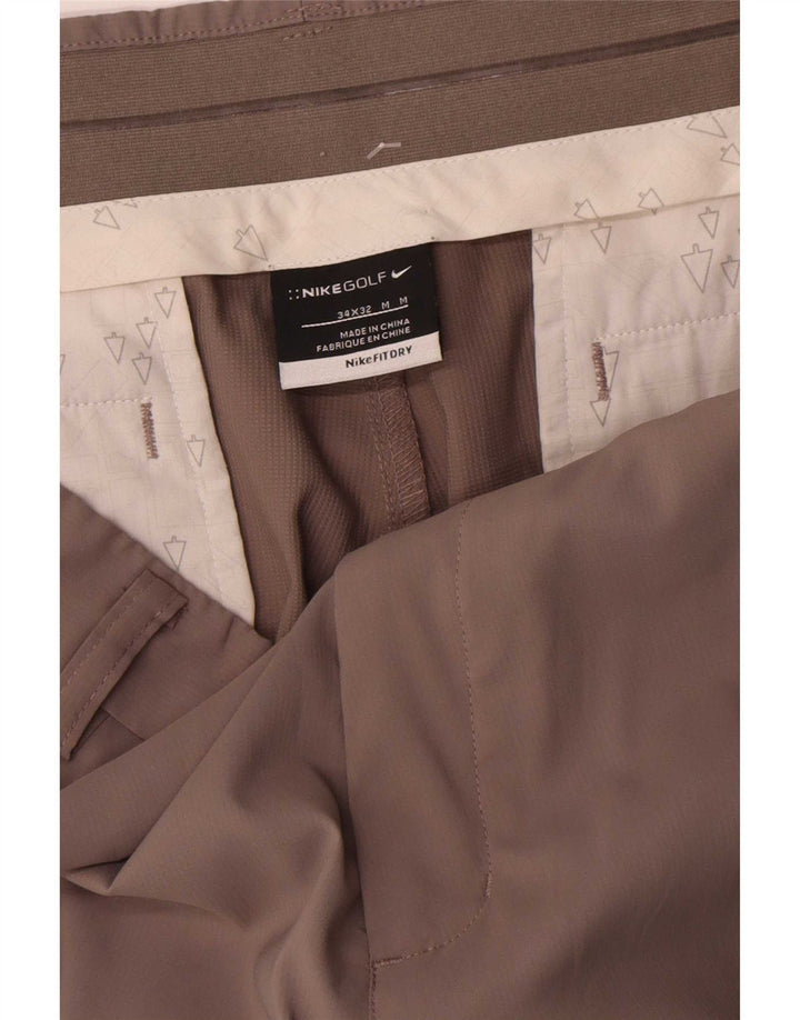Pantaloni chino dritti Nike Dri Fit da uomo W34 L32 Grigi