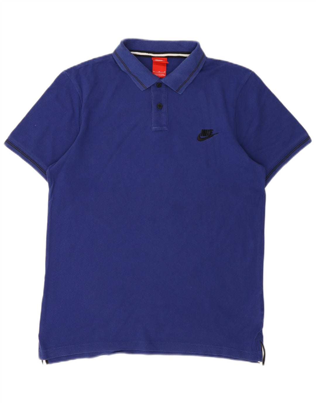 Polo Nike da uomo in cotone blu medio