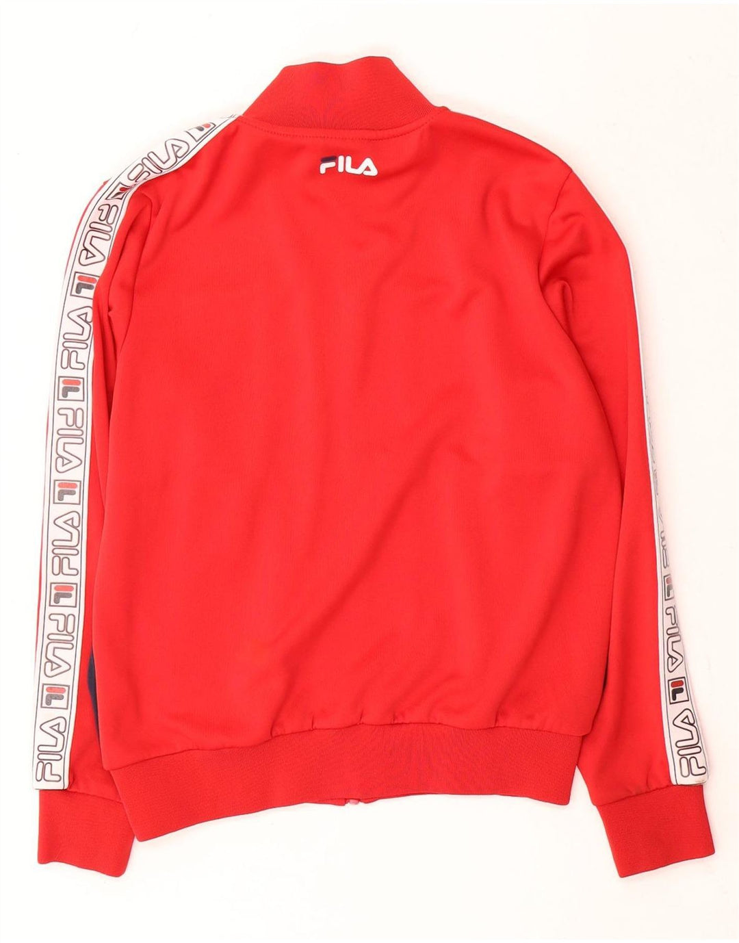 Giacca da ginnastica grafica da donna Fila UK 14 Medium Red Colourblock