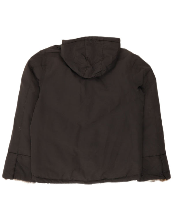 Giacca imbottita con cappuccio da donna Woolrich UK 14 nylon nero medio