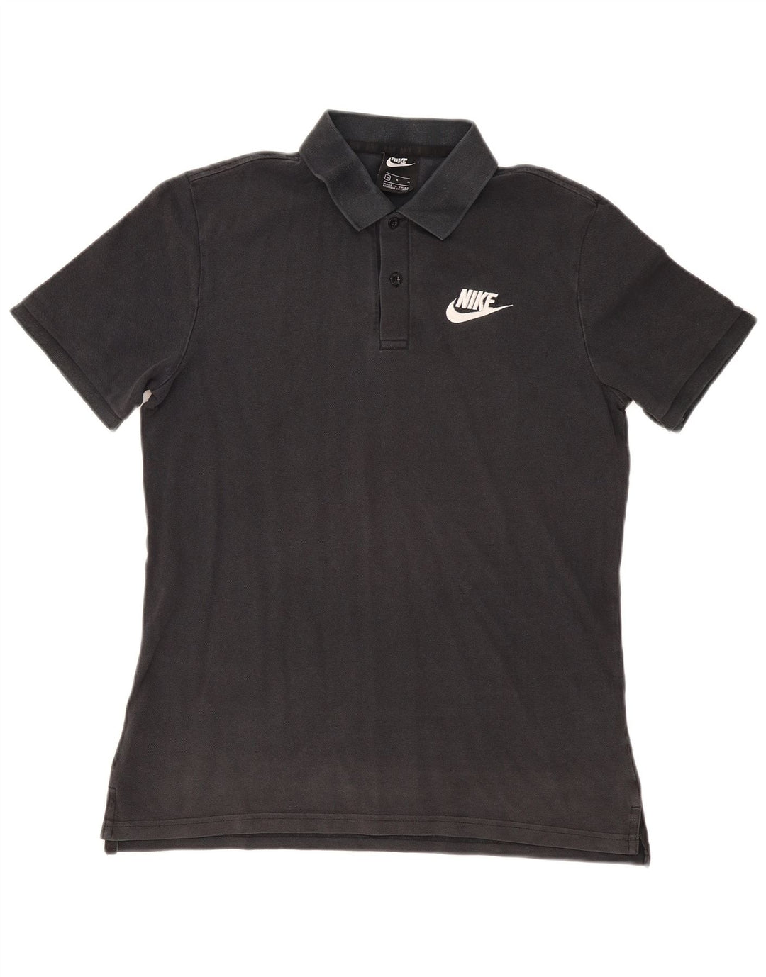 Polo Nike da uomo in cotone nero medio