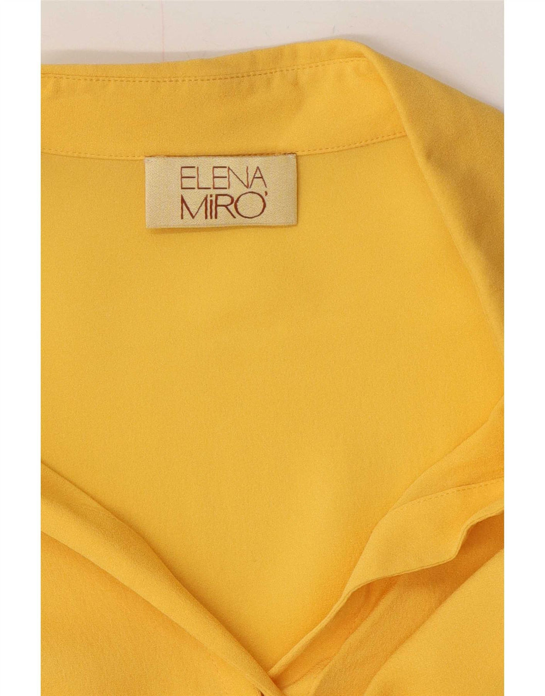 Camicia da donna ELENA MIRO UK 16 grande gialla
