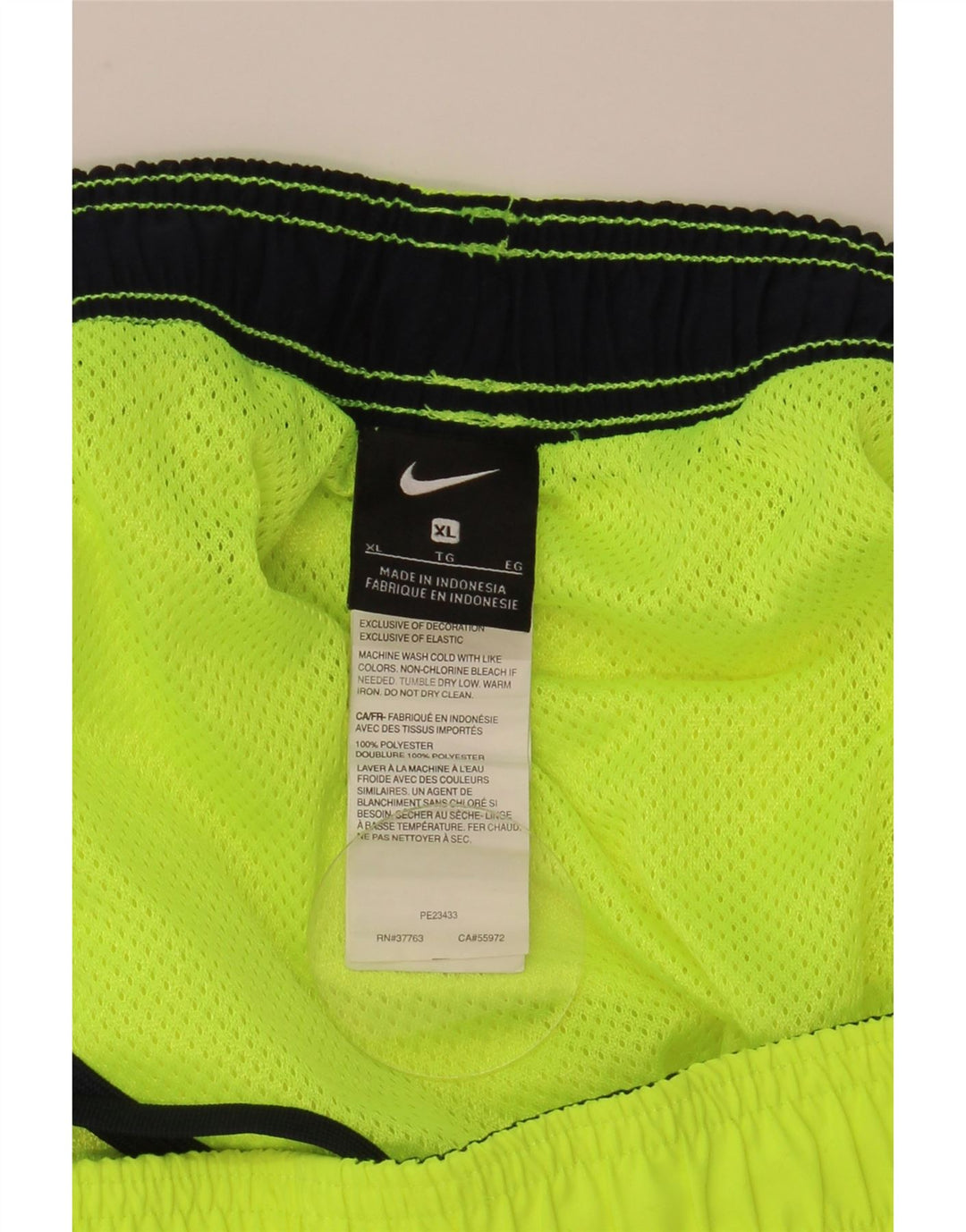 Pantaloncini sportivi da uomo Nike XL verde poliestere