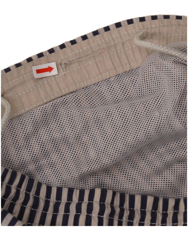 NORTH SAILS Pantaloncini da bagno da uomo medi in poliammide a righe blu navy