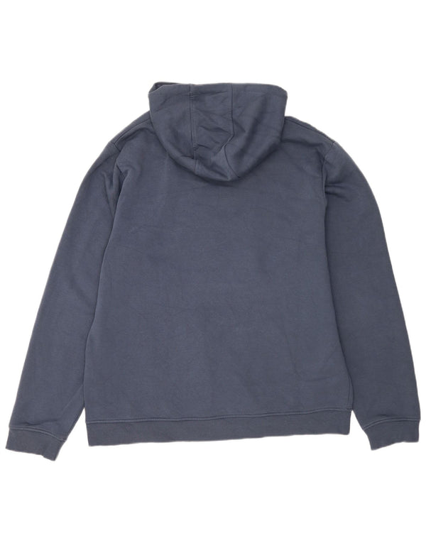 Felpa con cappuccio grafica da uomo Fila 2XL cotone blu navy