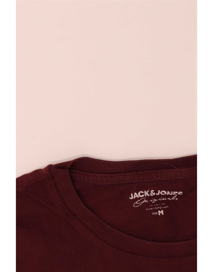Jack & Jones T-shirt grafica da uomo Top medio in cotone marrone