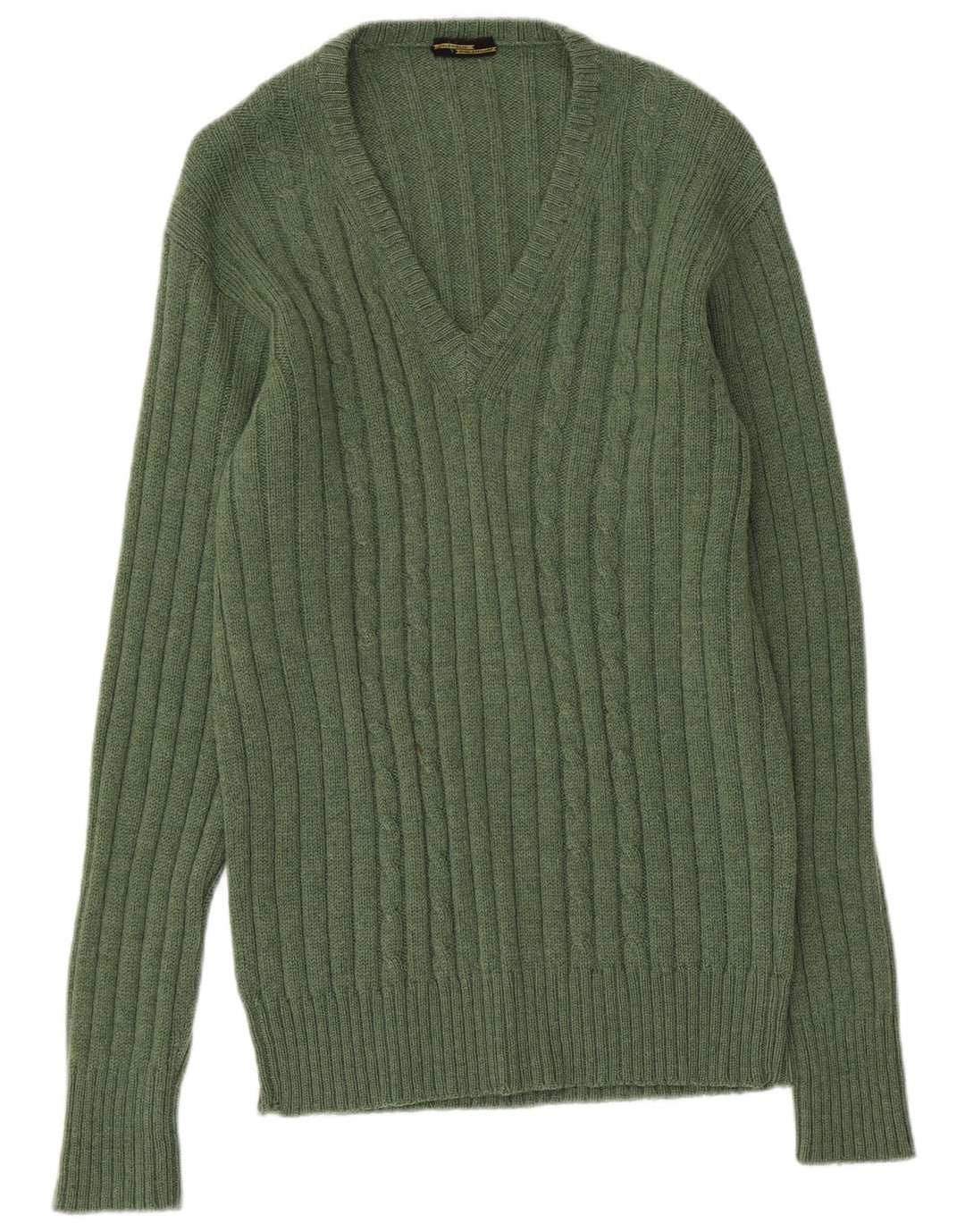 Maglione Uomo Valdoglio Scollo V Piccolo Verde Lana