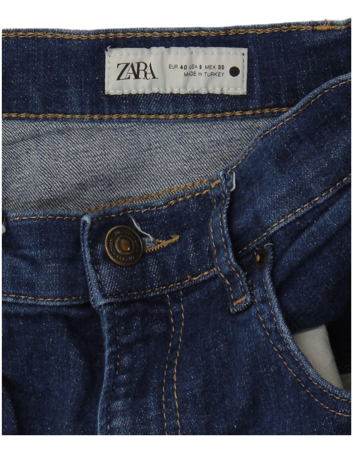 Jeans corti da donna Zara EU 40 medi W30 L25 Blu