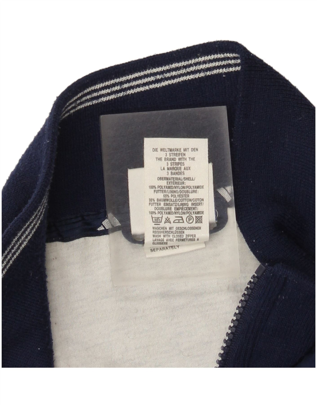 Giacca a vento oversize da donna Adidas UK 14 Medium Blu Navy Poliammide