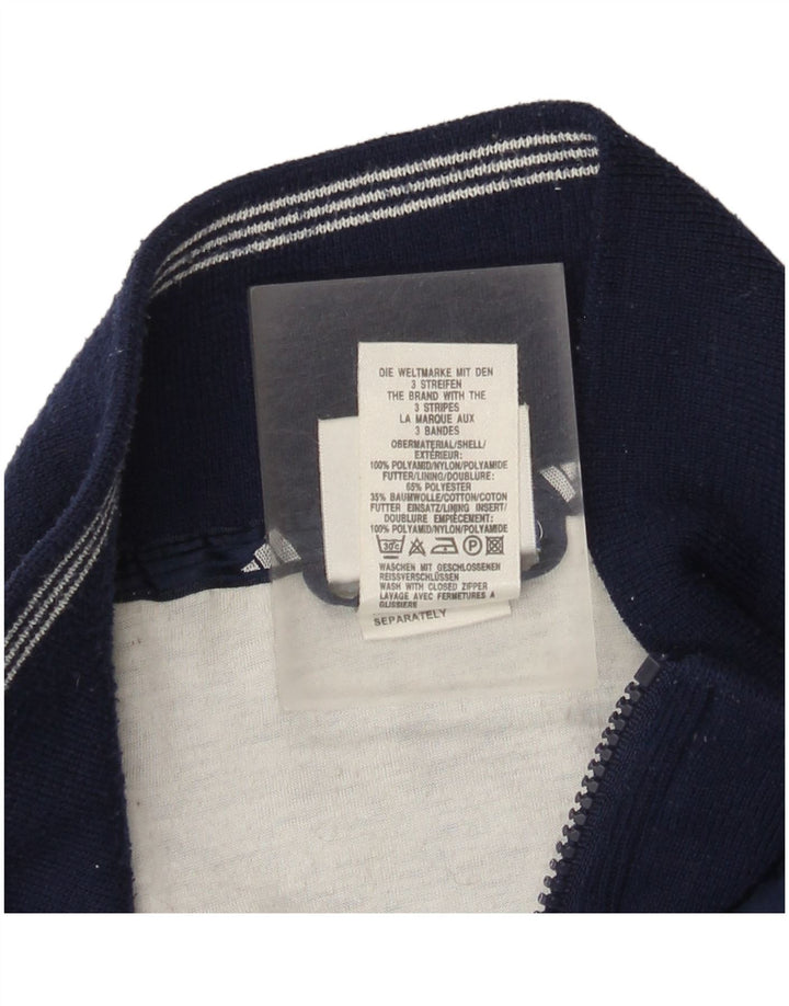 Giacca a vento oversize da donna Adidas UK 14 Medium Blu Navy Poliammide