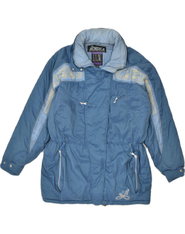 Giacca a vento con cappuccio da donna NORDICA EU 46 XL Blu poliammide