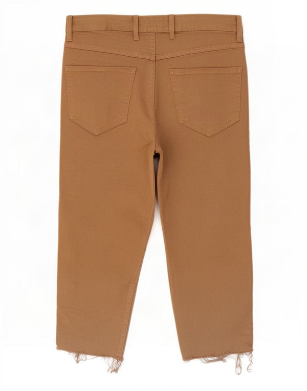 Pantaloni Capri da uomo Zara EU 36 XS W29 L19 Cotone beige