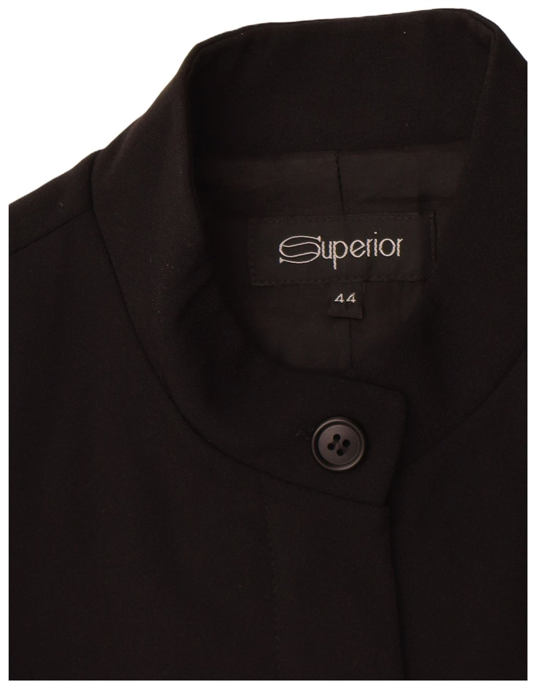 Giacca blazer da donna con zip intera Superior IT 44 media nera in poliammide