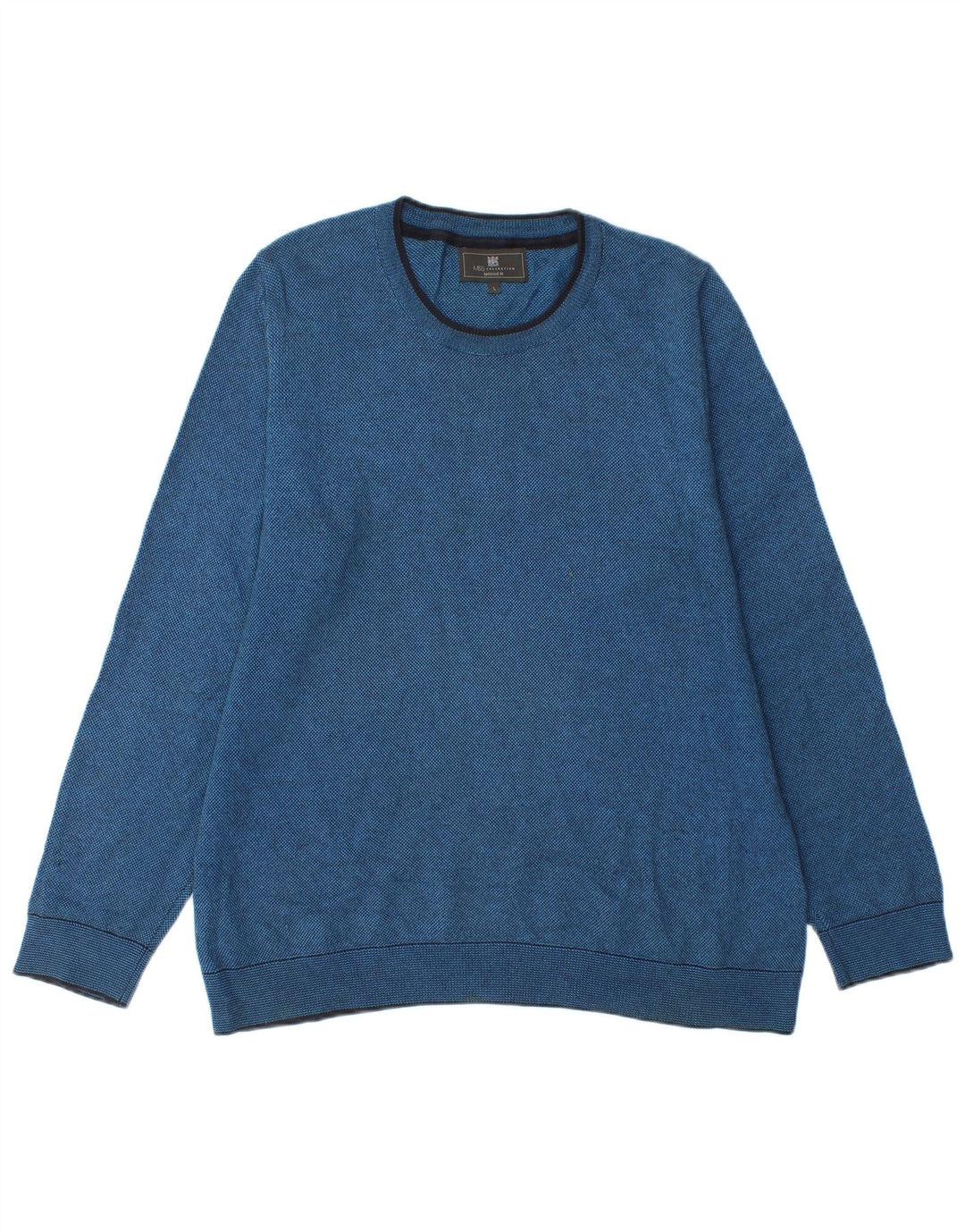 Maglione maglione girocollo da uomo Marks & Spencer su misura, grande blu