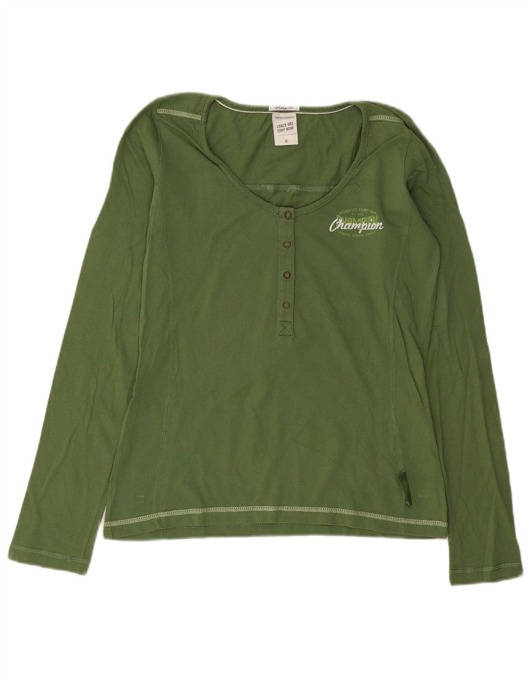 Champion Maglia da donna Heritage Fit a maniche lunghe UK 12 Verde medio