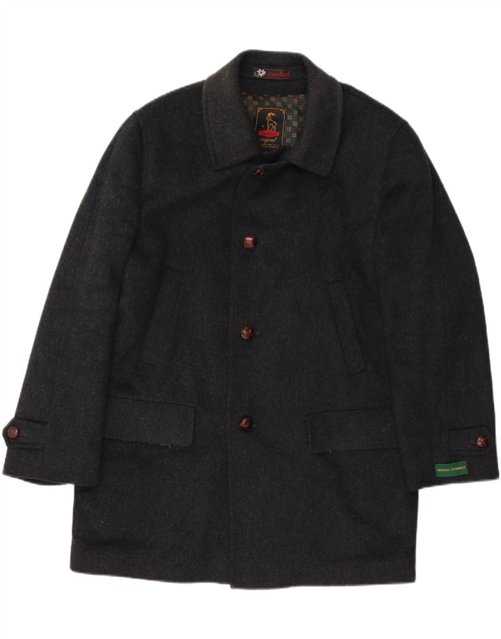 Cappotto da uomo taglio ampio Steinbock EU 44 XS lana nera