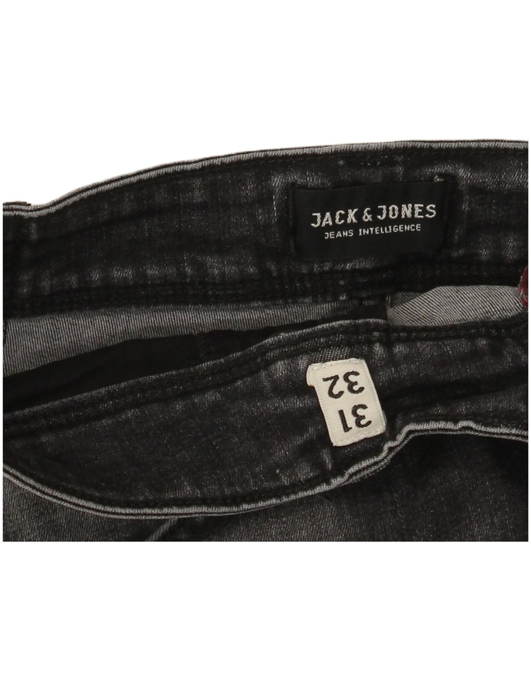 Jeans slim da uomo Jack & Jones W31 L32 cotone grigio
