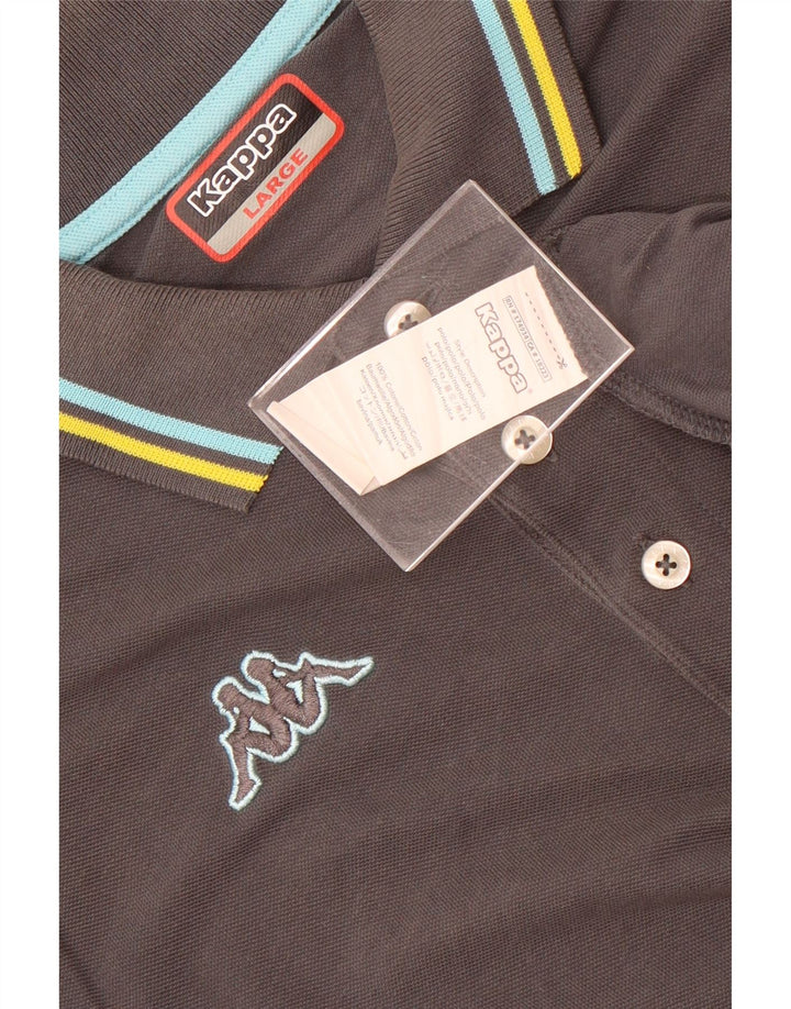 Polo Kappa Uomo Large in Cotone Grigio