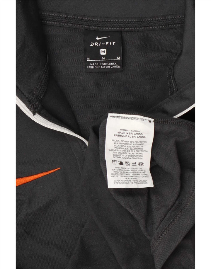 Nike Clemson Tigers Pullover Tuta da Donna Top UK 12 Grigio Medio a Righe