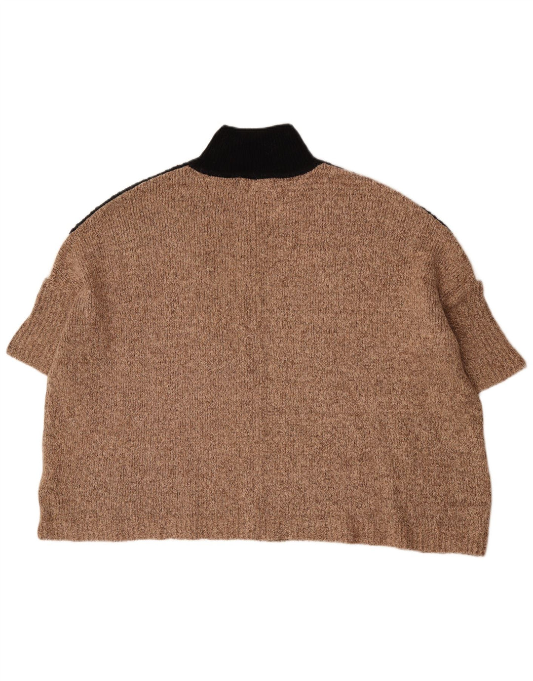 Maglione maglione collo alto a maniche corte da donna Marks & Spencer UK 14 medio