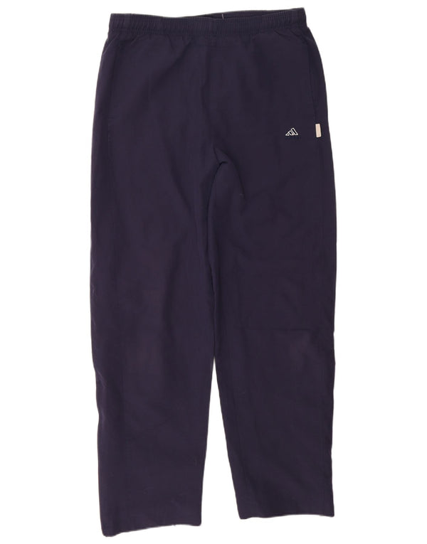 Pantaloni da tuta da donna Adidas UK 12 Medium Blu Navy Poliestere