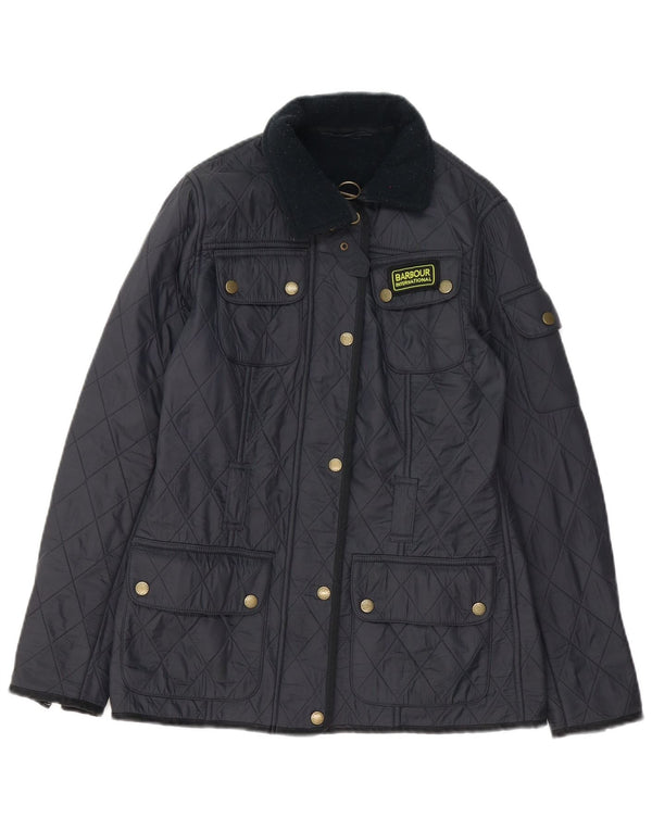 Giacca trapuntata da donna Barbour UK 8 Small Blu Navy