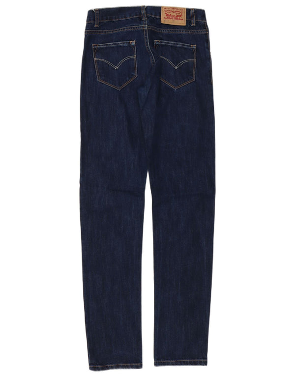 Levi's Ragazzi 511 Jeans Slim 11-12 anni W26 L31 Cotone Blu Navy