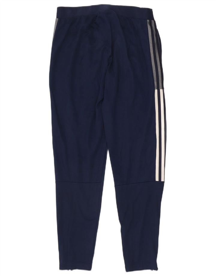 Pantaloni da tuta da uomo Adidas Primegreen medio poliestere blu navy