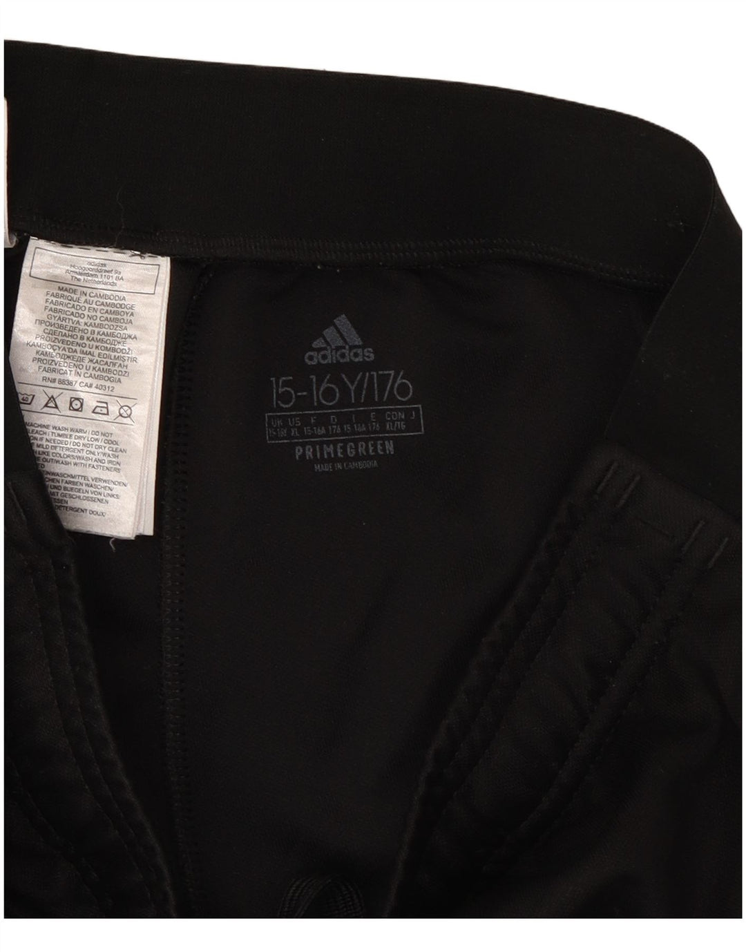 Pantaloni della tuta ADIDAS Aeroready da bambino 15-16 anni in poliestere nero