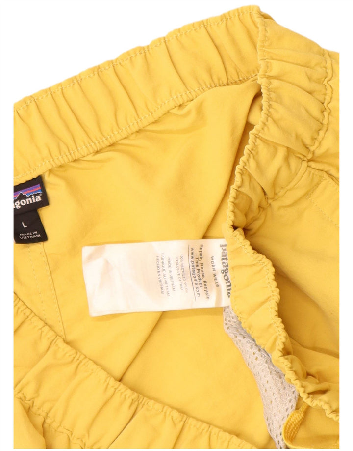 Pantaloncini sportivi da donna PATAGONIA UK 14 Large Giallo Nylon