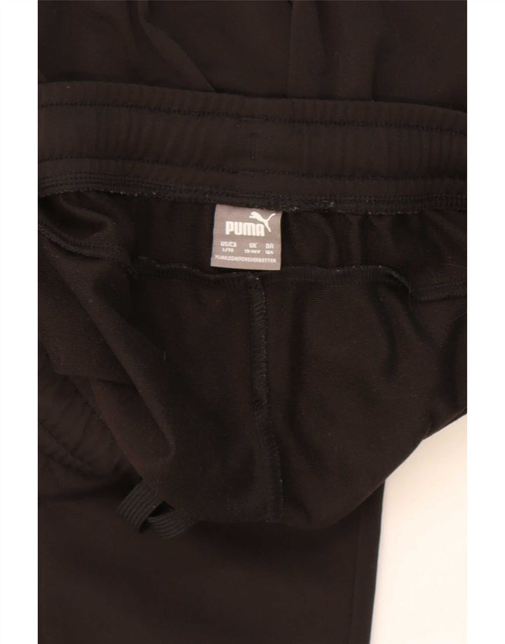 Pantaloni della tuta da ragazzo Puma 13-14 anni in poliestere nero