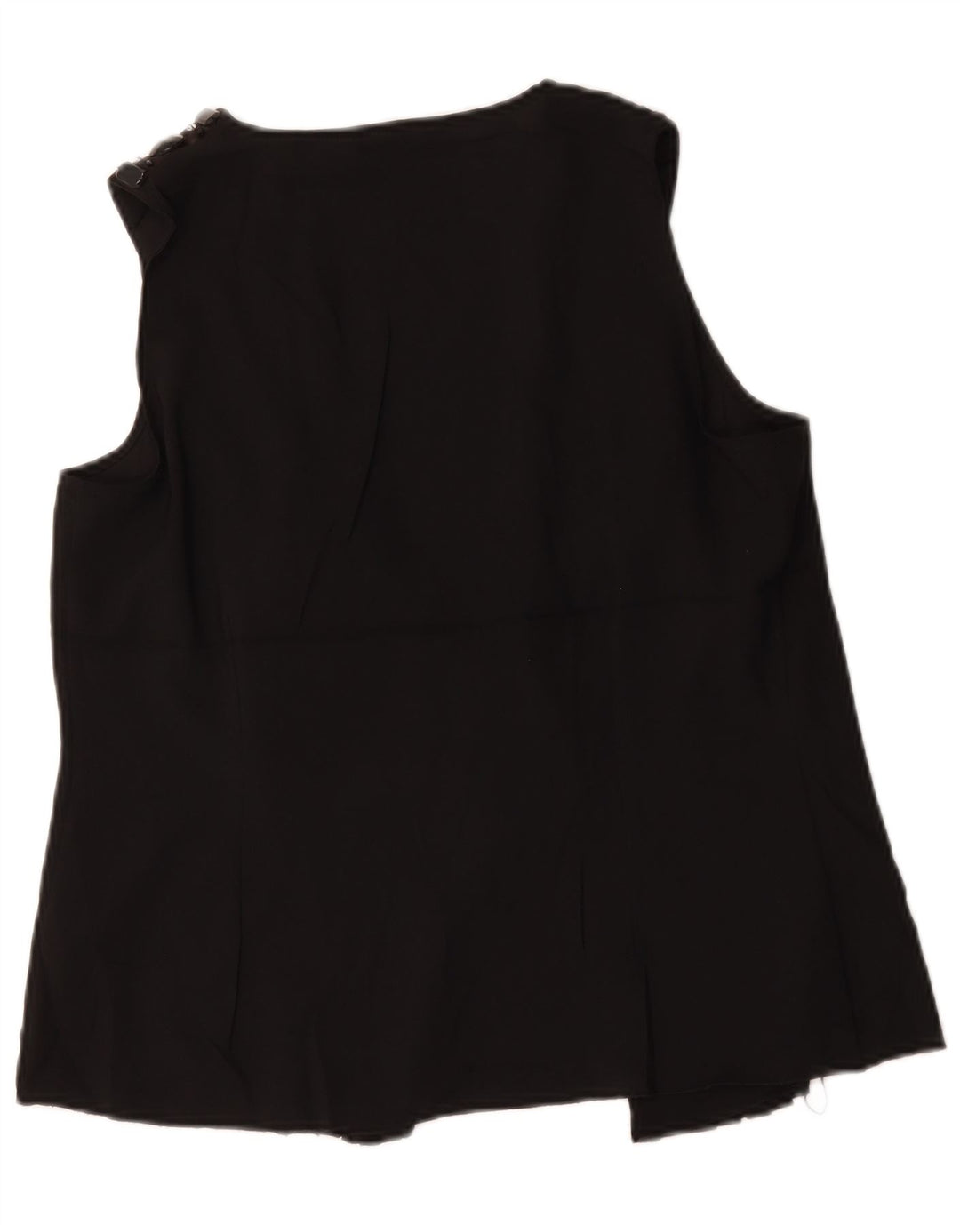 Camicetta senza maniche autografa da donna Marks & Spencer UK 12 medio nero