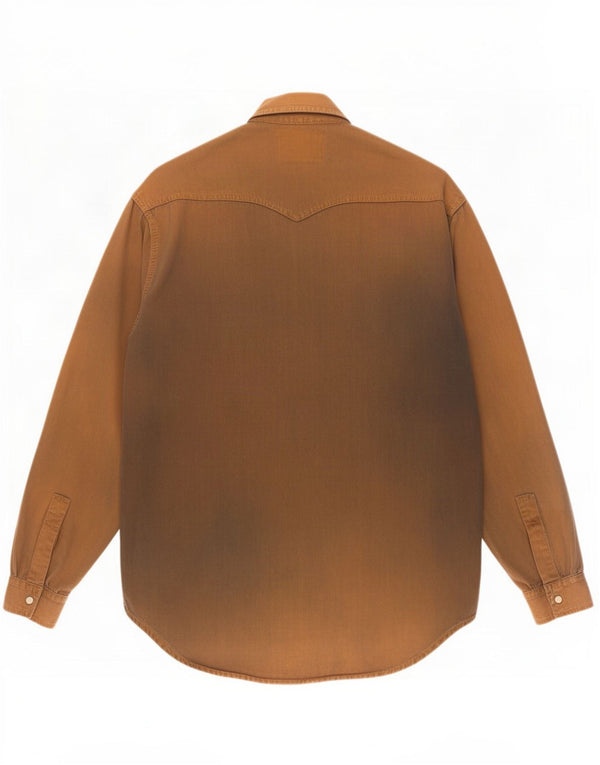 Camicia di jeans da uomo Levi's in cotone marrone medio
