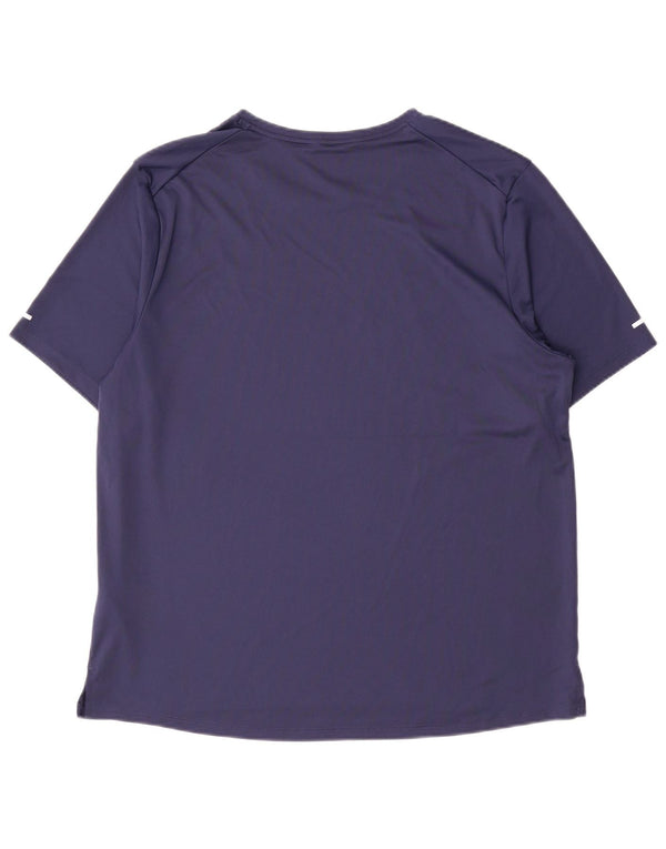 T-shirt grafica da uomo Nike Top Large in poliestere blu navy