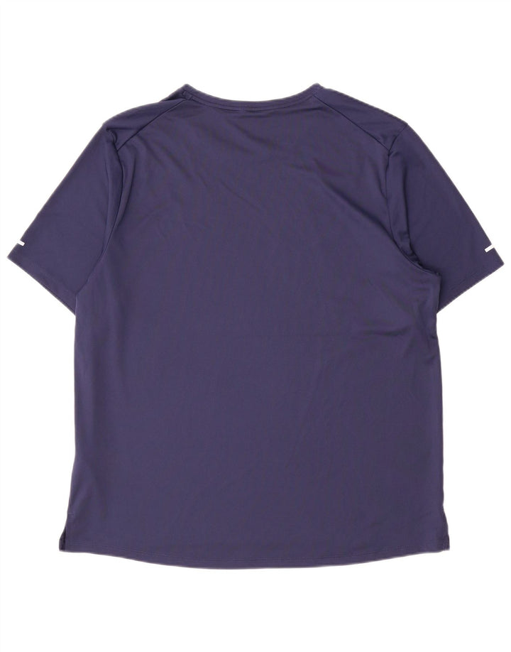 T-shirt grafica da uomo Nike Top Large in poliestere blu navy