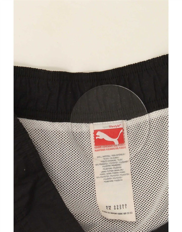 Pantaloncini da bagno grafici da uomo Puma Medium Black Colourblock in poliestere
