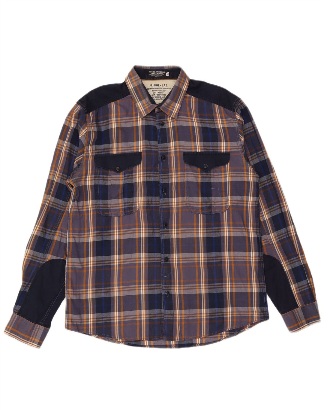 Camicia da uomo Jack & Jones XL scozzese multicolore